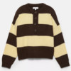 Sueter de lineas con cuello tipo polo