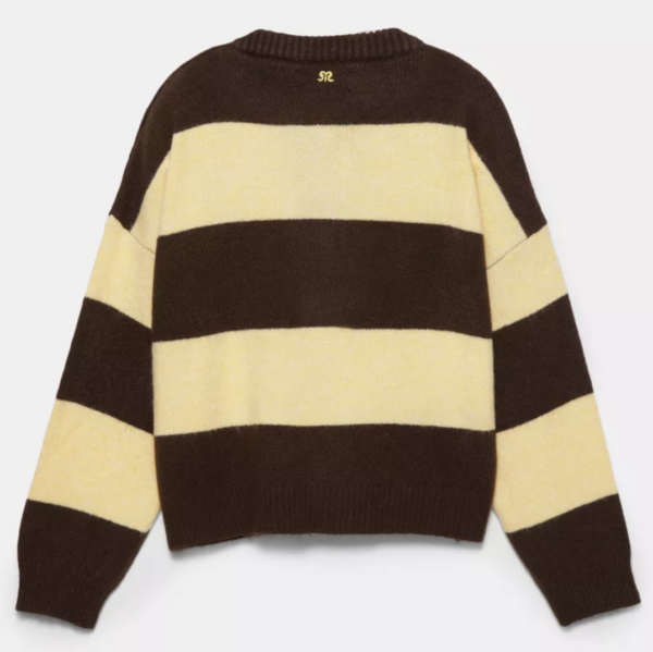 Sueter de lineas con cuello tipo polo