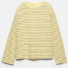 blusa amarilla con lineas