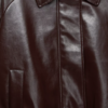 Chaqueta de cuero cafe